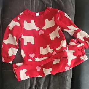 Old Navy Red Pajama Top